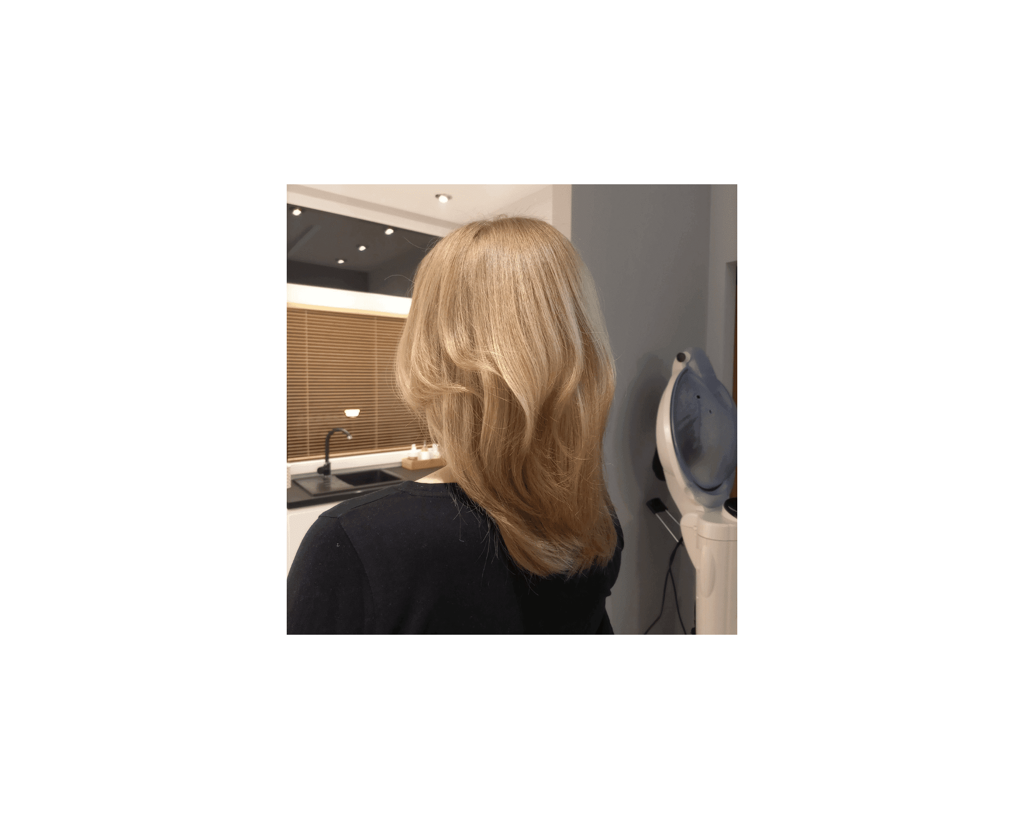 Dekoloryzacja odrostu z kolorem jednolitym