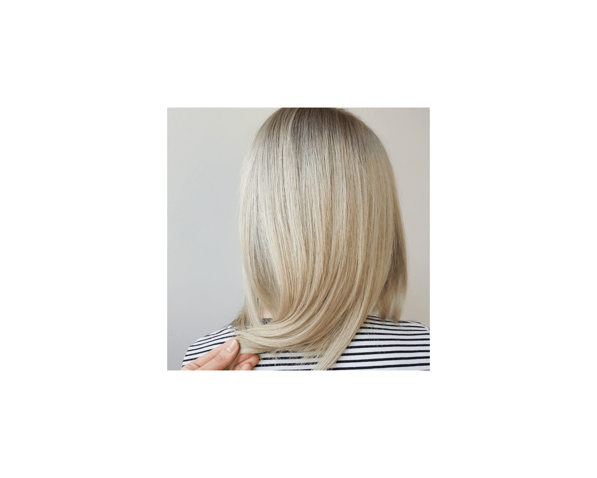 Dekoloryzacja odrostu z kolorem jednolitym