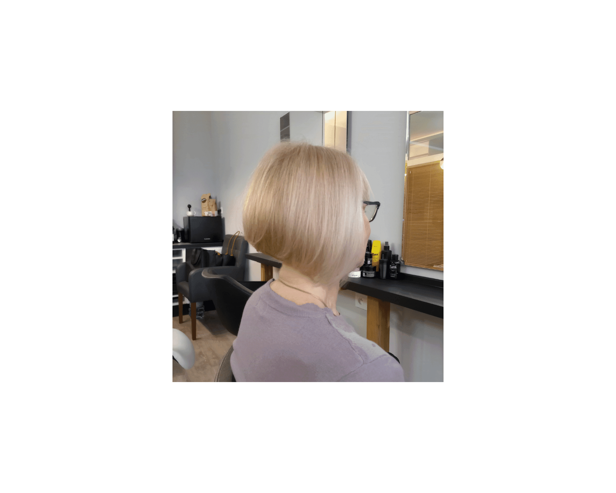 Long bob cieniowany