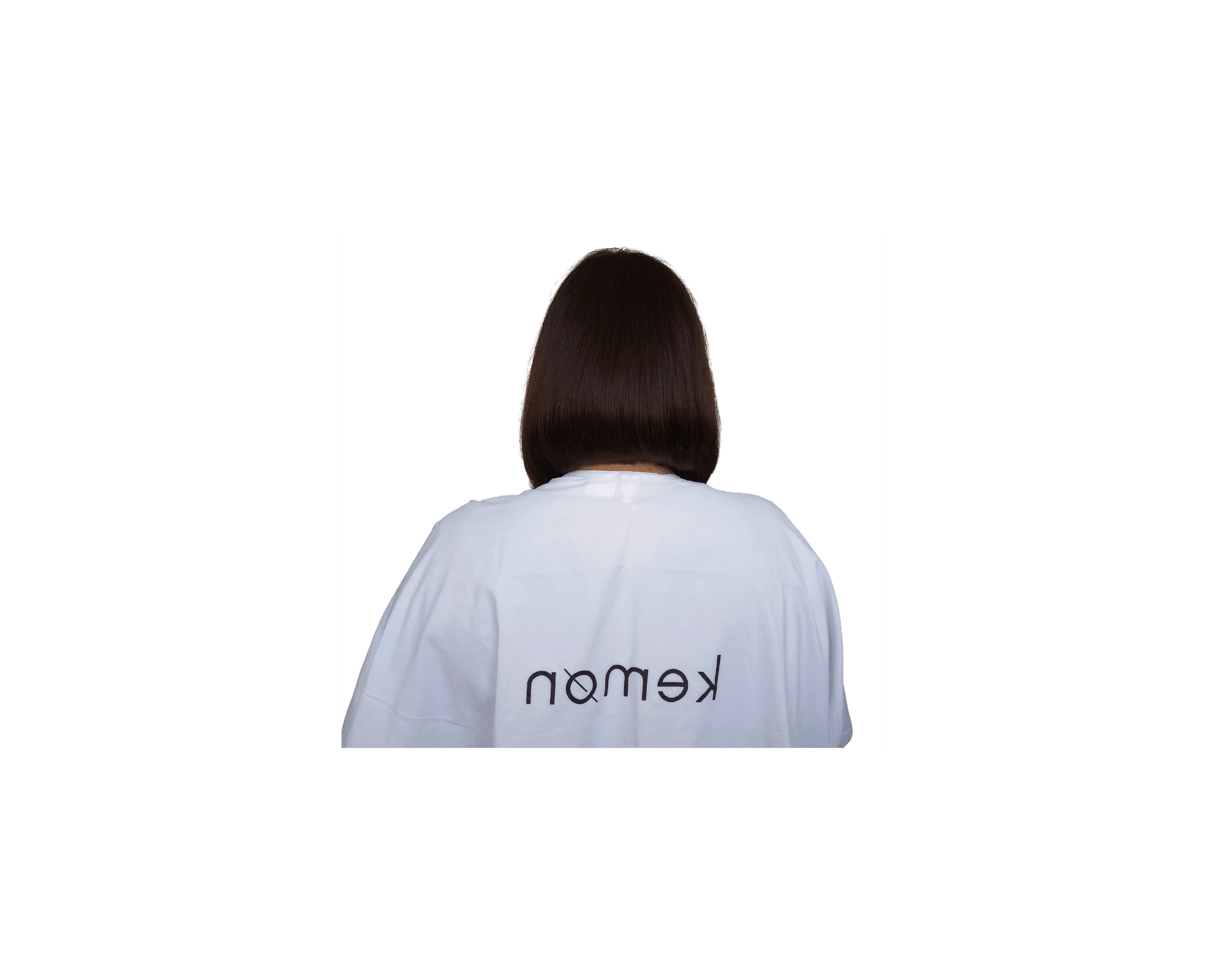 Long bob z kolorem jednolitym