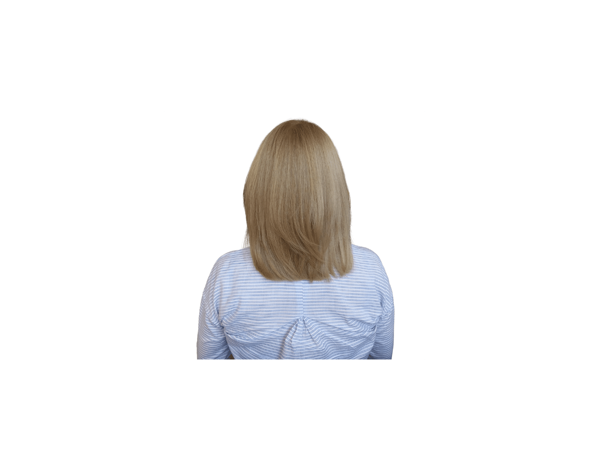 Koloryzacja jednolita i strzyżenie do linii prostej.