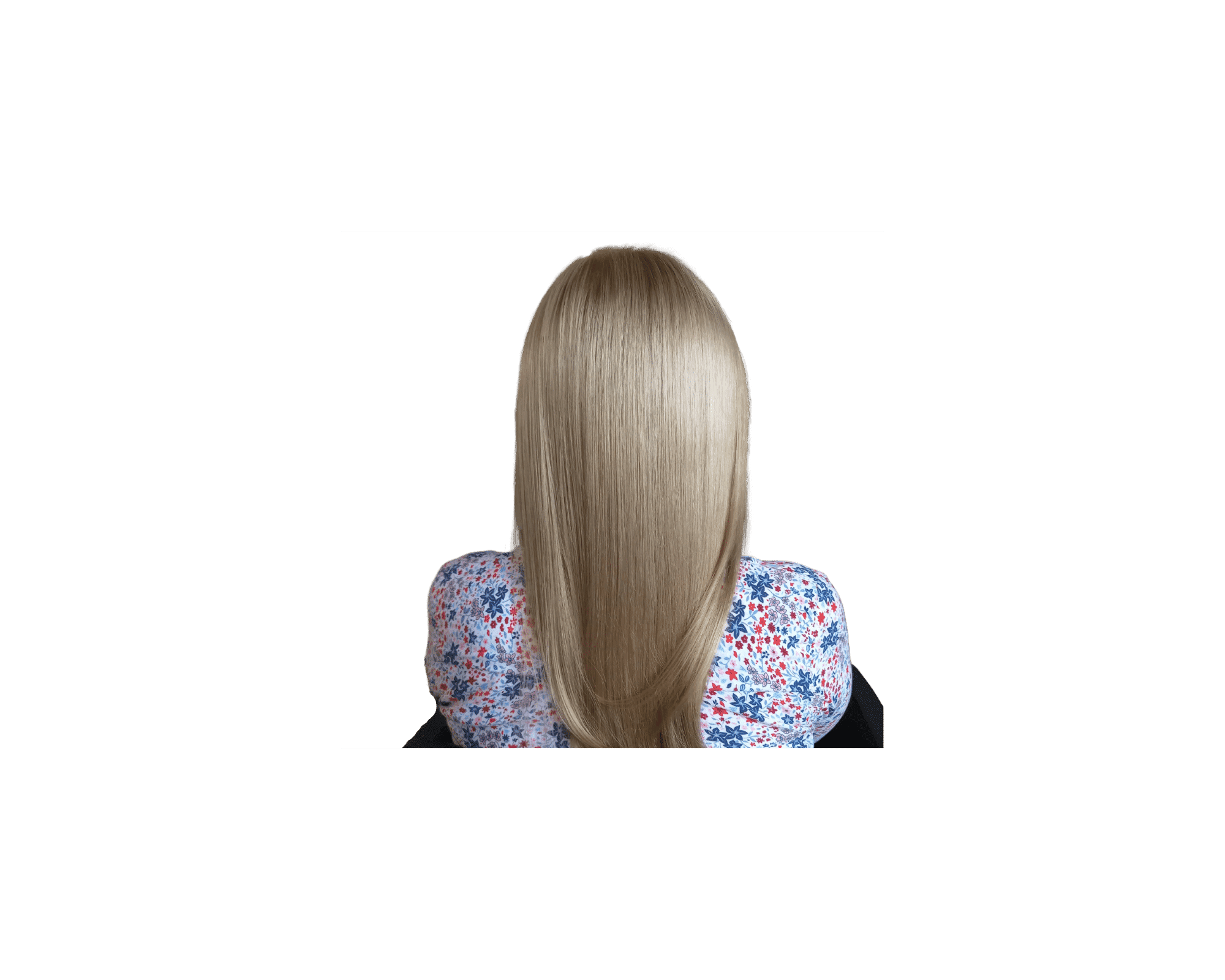 Kolor jednolity dla całych włosów.