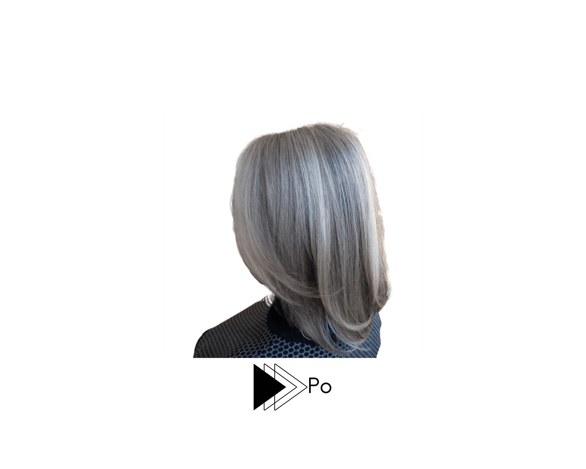 Koloryzacja kreatywna z pojaśnieniami oraz wykorzystaniem siwych kosmyków.